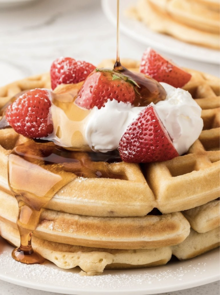 Sweet Strawberry Waffles