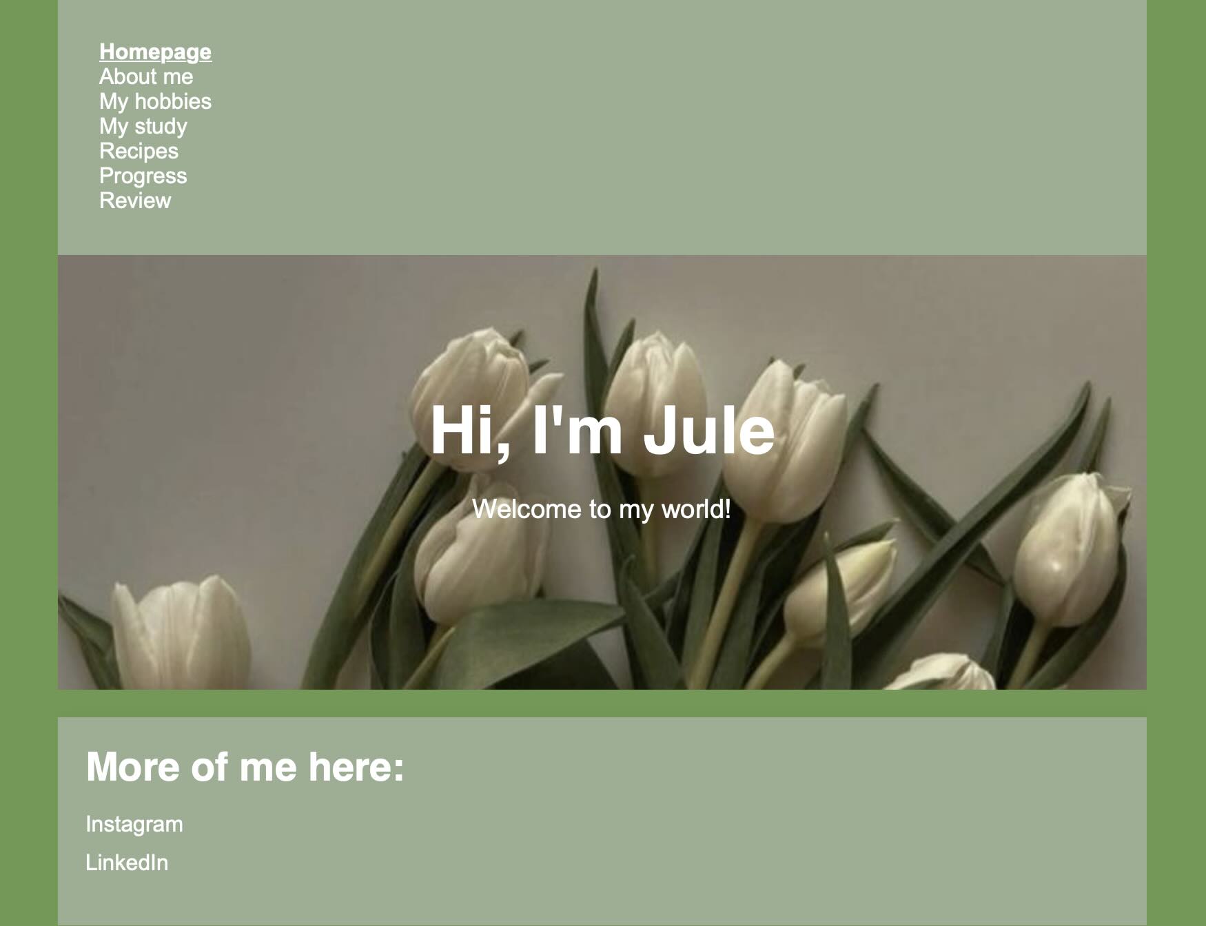 Jule's Frontpage