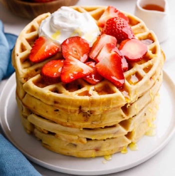 Sweet Strawberry Waffles