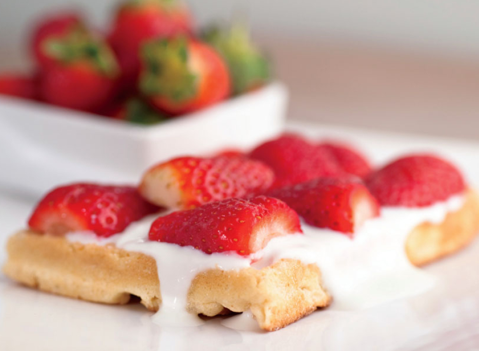 Sweet Strawberry Waffles