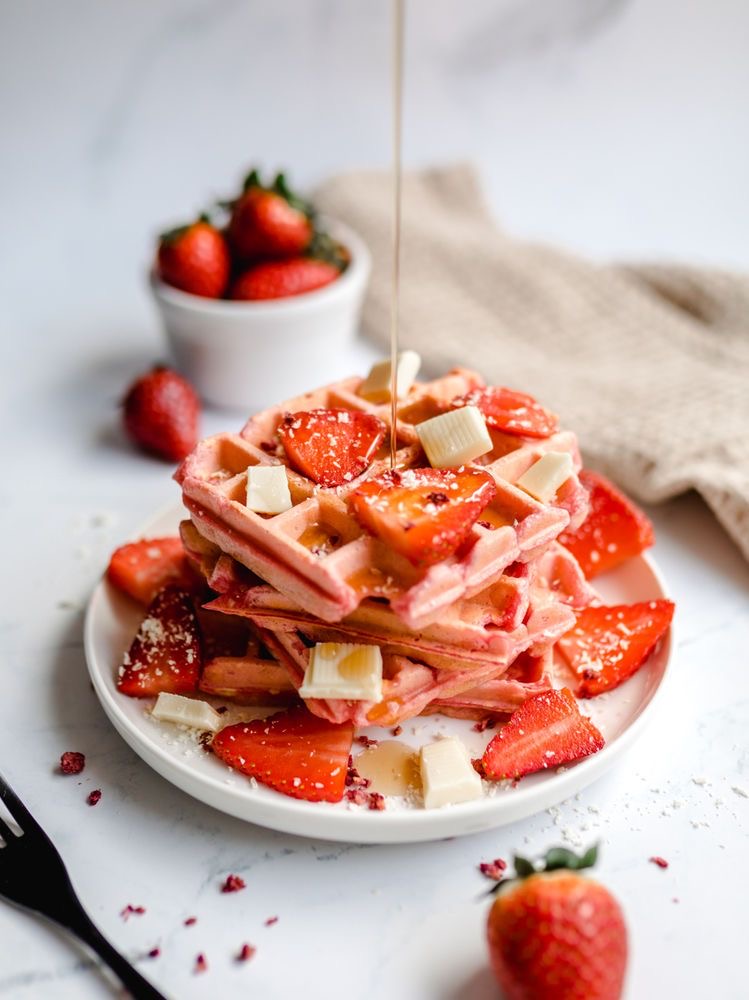 Sweet Strawberry Waffle